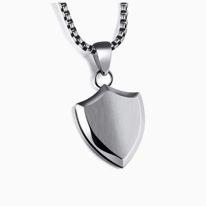 Shield Pendant Necklace Man or Woman